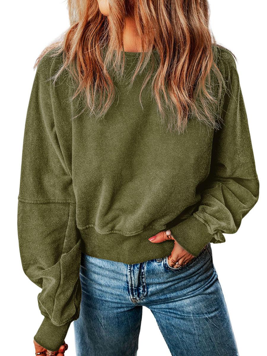 Backless Sweater For Women Solid Color Long-sleeved Top Women - Nioor