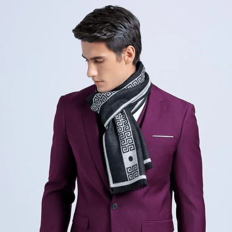 Men's Fashion Simple And Versatile Striped Scarf - Nioor