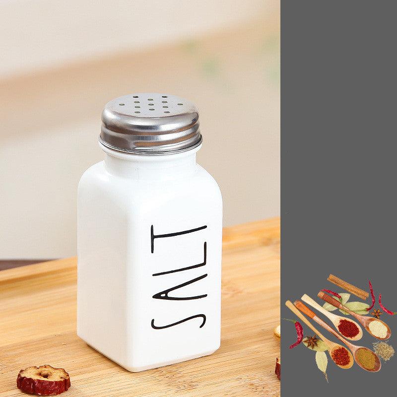 Barbecue Sprinkler Bottle Salt And Pepper Shaker Seasoning Bottle Square Glass Bottle - Nioor