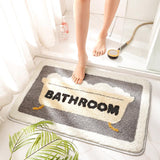 Bathroom Absorbent Floor Mats For Bathroom Non Slip Mats - Nioor