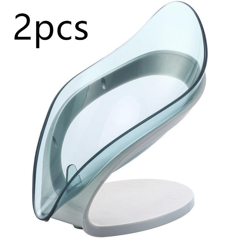 Bathroom Soap Holder Leaf Shape Soap Box Kitchen Dish Storage Box Non-slip Drain Soap Storage Case Container Bathroom Accessorie - Nioor