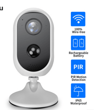 Battery Surveillance Camera Outdoor Waterproof Mobile Phone Remote Real-Time Viewing Hd Night Vision - Nioor