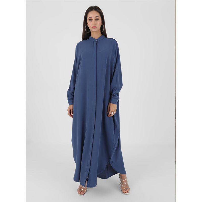 Batwing Sleeve Long Dress Clothes For Worship Service With Skirt Clothing - Nioor