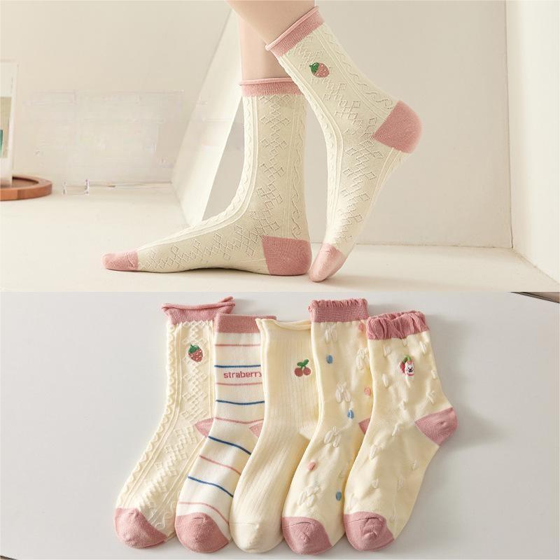 Winter Socks Men's Cotton Spot Cylinder Solid Color - Nioor