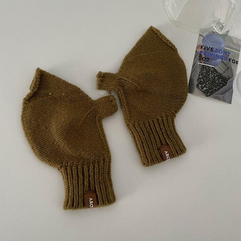 Touch Screen Wool Keep Warm Knitted Gloves - Nioor