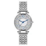 Full Diamond Roman Characters Five-piece Women's Fashion Watch Set - Nioor