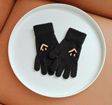 Magnetic Gloves Five Finger Cute Thickening Wool Cycling Thermal Knitting Gloves Autumn And Winter - Nioor