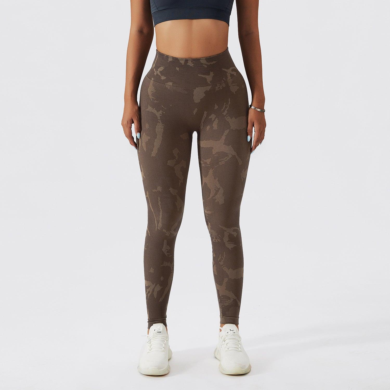 Camouflage Peach Hip Raise Fitness Pants Women's Quick-drying - Nioor