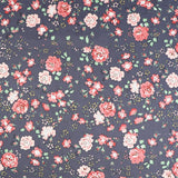 Plant Flower Small Clear Floral Twill Cotton Fabric