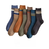 Men's Mid-calf Versatile Korean Style Japanese Style Academic Style Socks - Nioor