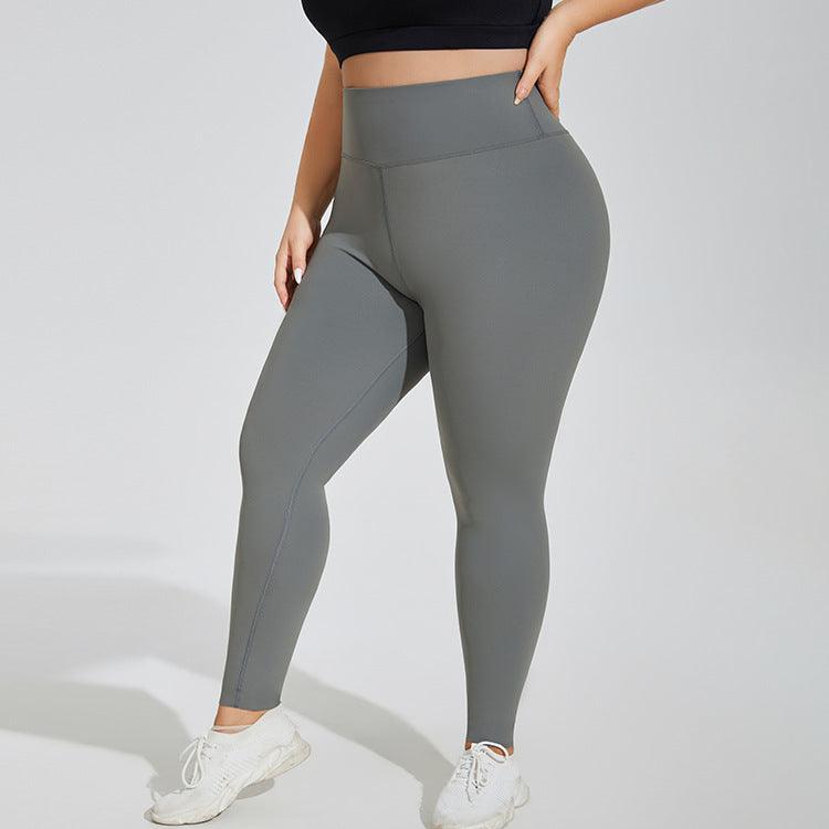 Plus Size Yoga Pants High Waist Hip Lift Seamless Cloud Sense Women's Fitness Exercise - Nioor