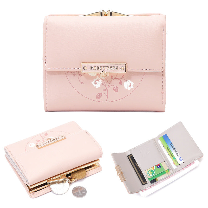 Women's Fashion Print Tri-fold Coin Purse