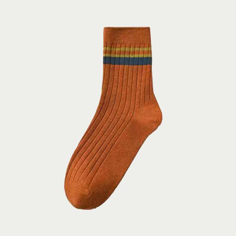 Men's Mid-calf Versatile Korean Style Japanese Style Academic Style Socks - Nioor