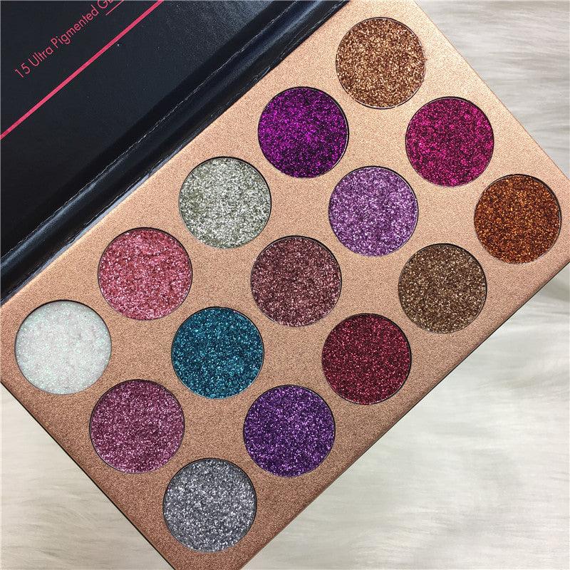 Beauty glazed 15 color sequins eye shadow - Nioor