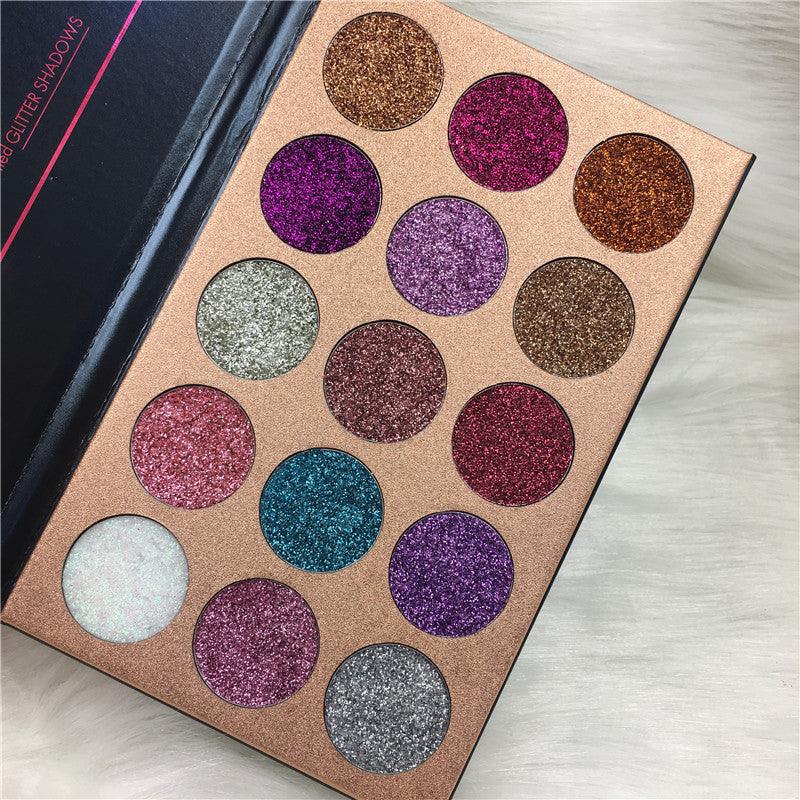 Beauty glazed 15 color sequins eye shadow - Nioor