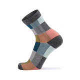 Cotton Medium Tube Classic Plaid Socks For Men - Nioor