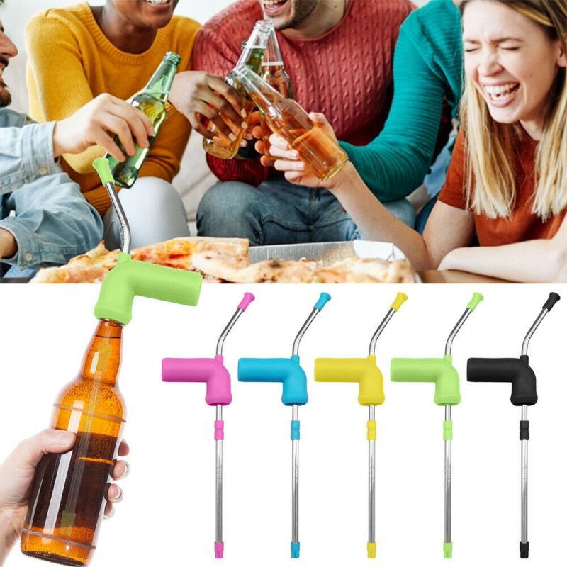 Beer Snorkel Straw Beer Bong Funnel Slammer Double Snorkel Drinking Beer Bar Tools Festivals Party Dispenser Beer Brewing - Nioor