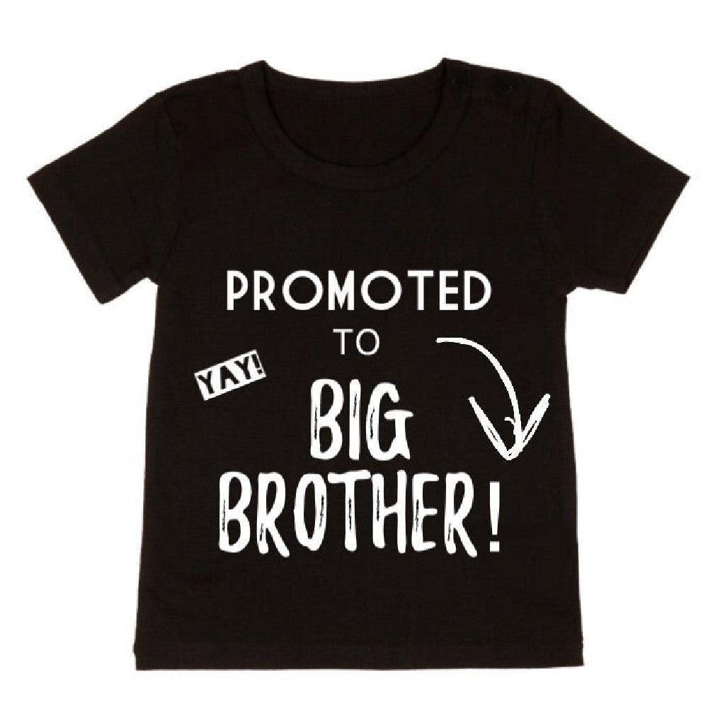 Big Brother T-shirt With Black Short Sleeves - Nioor