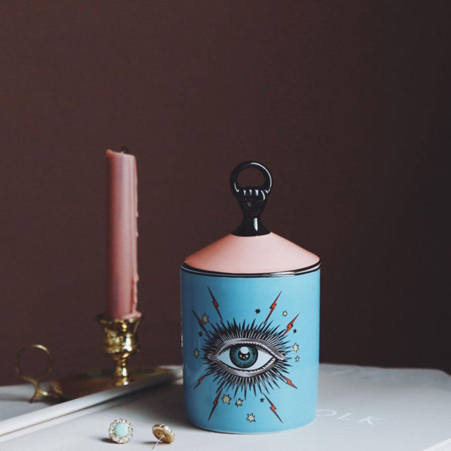 Big Eyes Aromatherapy Candle Holder Candle Cup Candle Jar Storage - Nioor