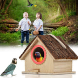 Bird House Bird Nest Outdoor Tree Parrot Breeding Box - Nioor