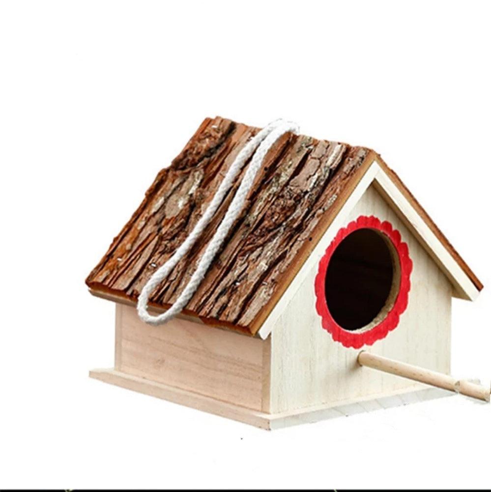 Bird House Bird Nest Outdoor Tree Parrot Breeding Box - Nioor