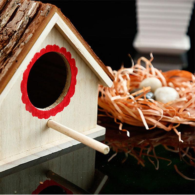 Bird House Bird Nest Outdoor Tree Parrot Breeding Box - Nioor