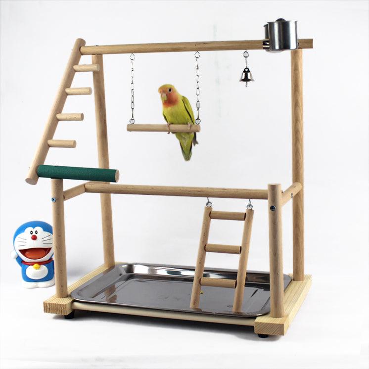 Bird Stand Stand Desktop Training Cockatiel Playground Bird Toy Swing Climbing Ladder Bird Gear Supplies - Nioor