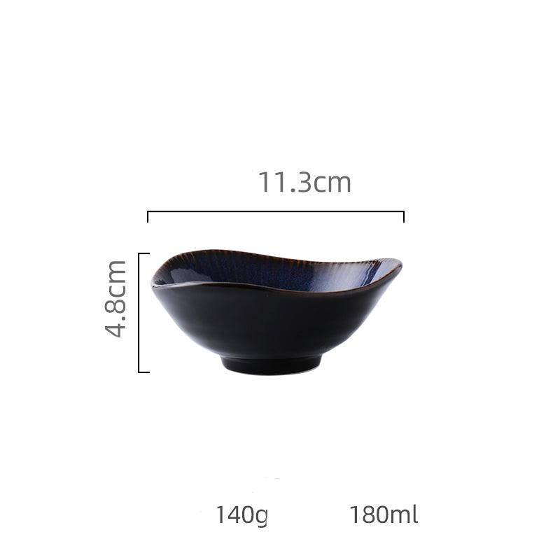 Blue ceramic plate bowl - Nioor