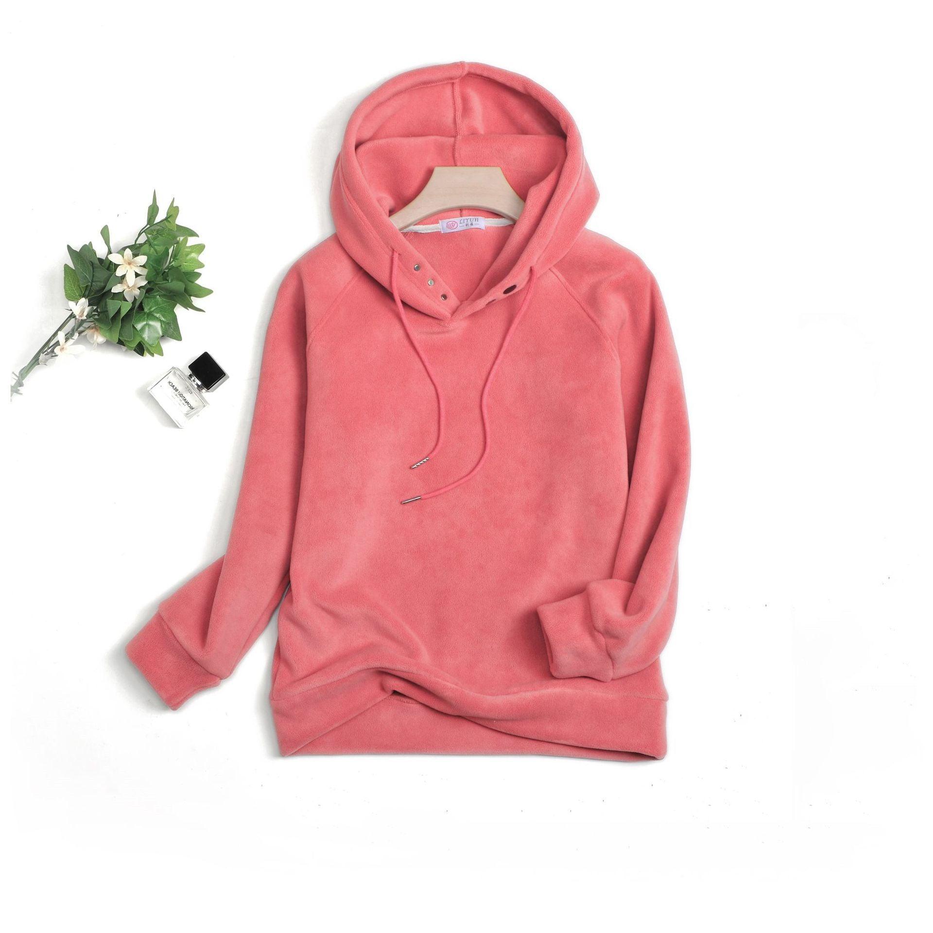 Breasted Drawstring Hoodie With Loose Fit - Nioor