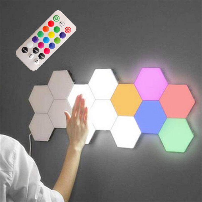 British Creative Honeycomb Modular Assembly Helios Touch Wall Lamp - Nioor