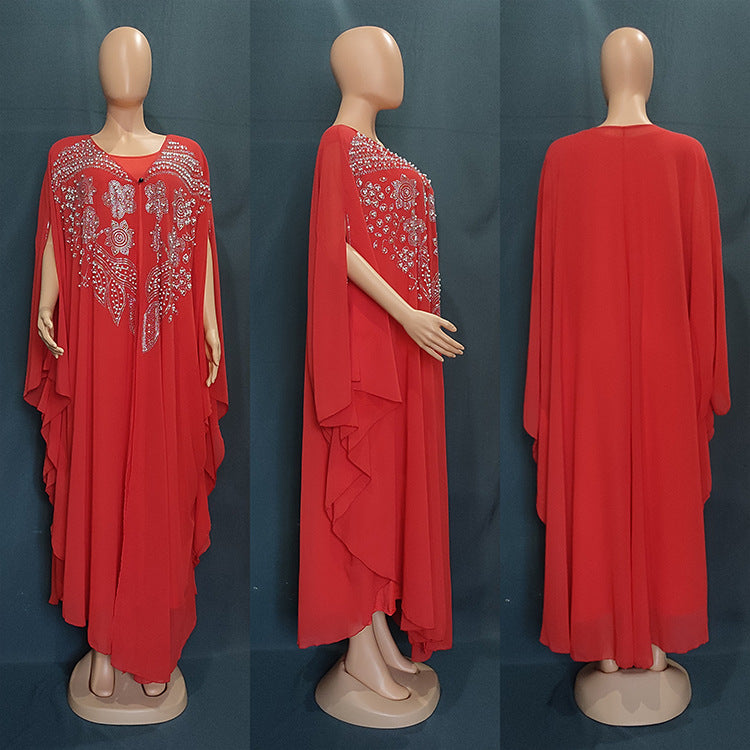 Muslim Robe Plus Size Women's European And American Long Dress New Gown