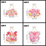 Valentine's Day Decorative Gift Garland Paper Door Hangers