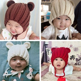 Ear Protection Knitted Baby Woolen Cute Hat