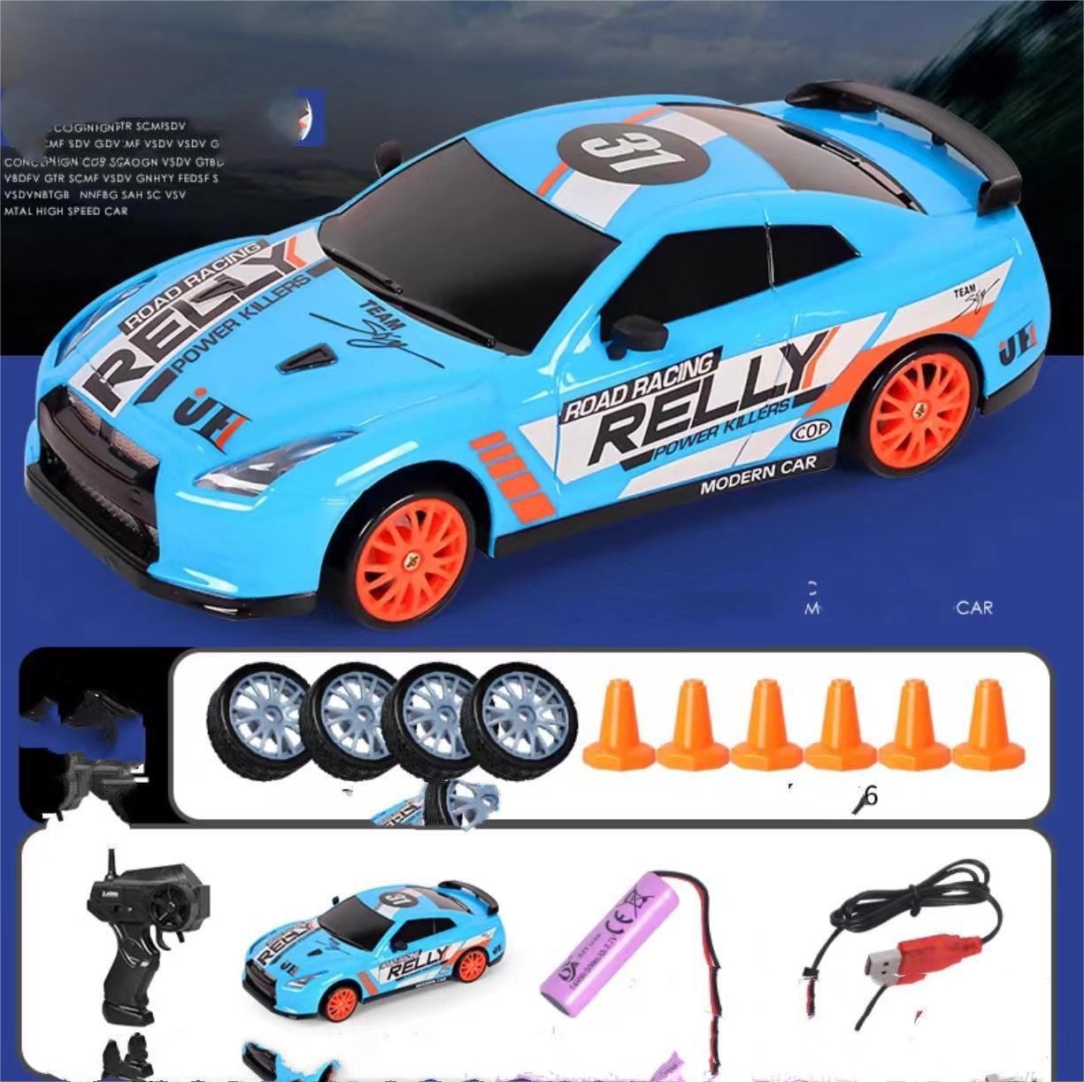 2.4G Drift Rc Car 4WD RC Drift Car Toy Remote Control GTR Model AE86 Vehicle Car RC Racing Car Toy For Children Christmas Gifts - Nioor