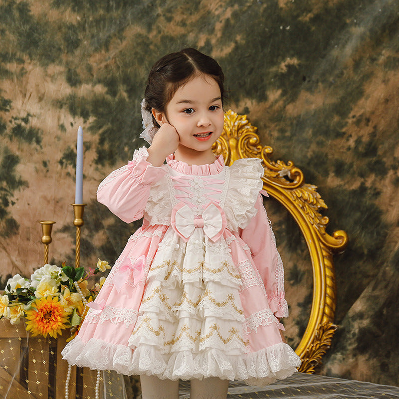 Girls Princess Dress Spanish Skirt Baby Pettiskirt