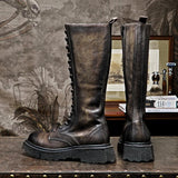 Men's Fashion Vintage Leather Martin Boots - Nioor