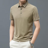 Lapel Polo Shirt Seamless Men's Top - Nioor