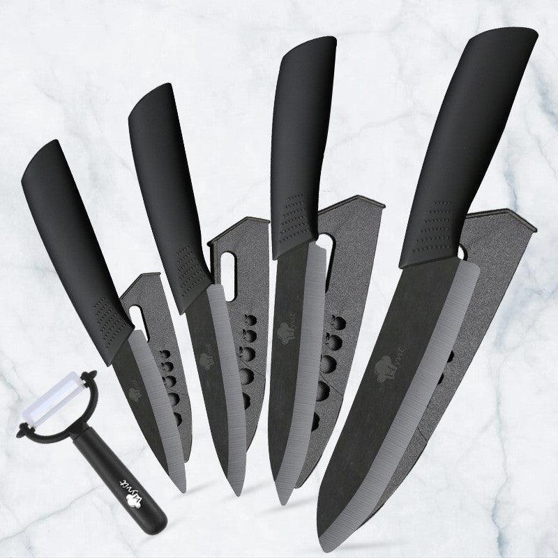 Zirconium Oxide Non-slip Handle Ceramic Knife Set - Nioor