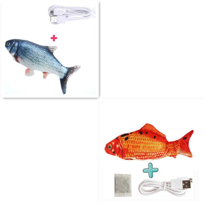 Electric Funny Cat Simulation Fish Beating Usb Jumping Cat Toy - Nioor