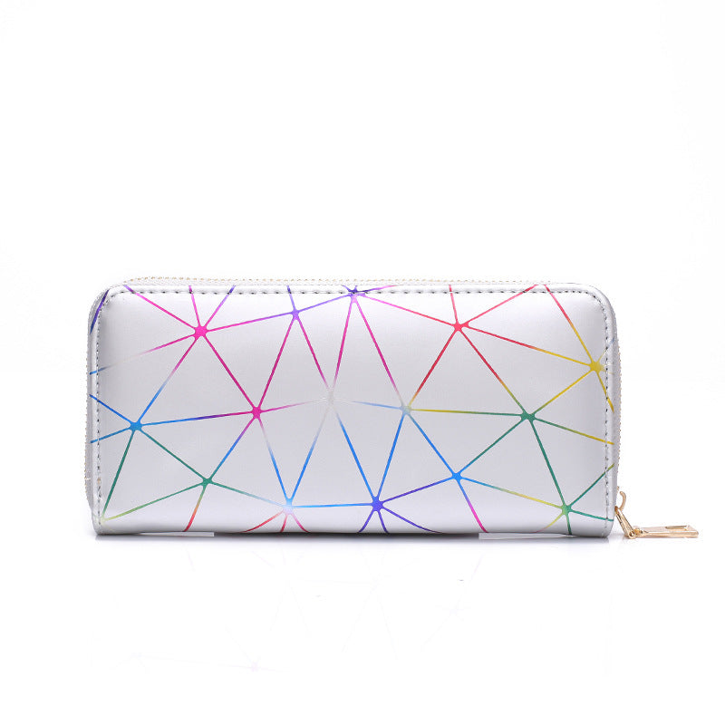 Personalized Long Laser Geometry Hand Purse