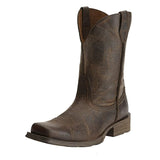 Mid-tube Low-heeled Retro Brown Men's All-match Casual Boots