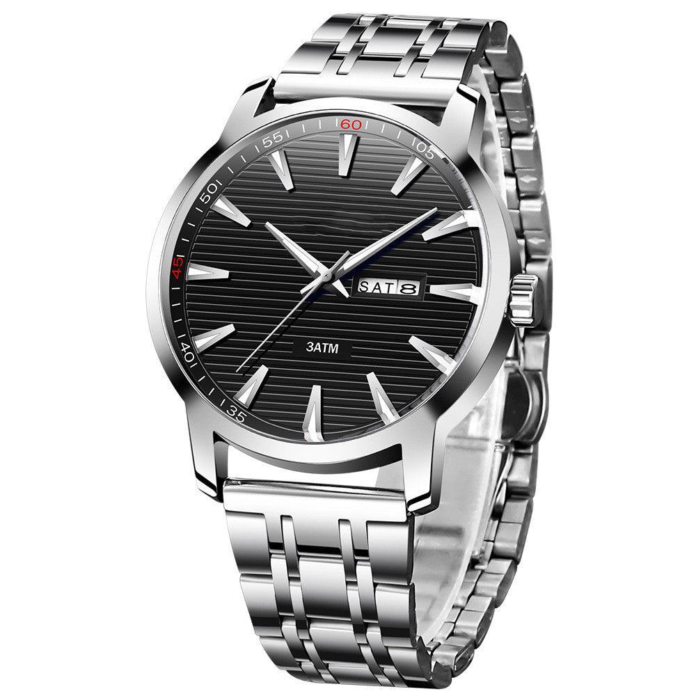 Men's Fashion Waterproof Calendar Function Quartz Watch - Nioor