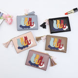 New Women's Wallet Solid Color Multi Card