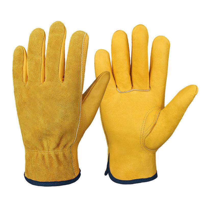 Breathable, Non-slip, Wear-resistant Construction Site Welder Protective Work Gloves - Nioor