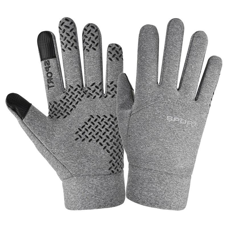 Windproof Waterproof Velvet Warm Waterproof Cycling Non-slip Full Finger Gloves - Nioor