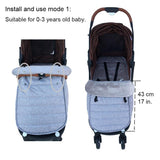 Baby Stroller Sleeping Bag Warm Foot Cover Thickened Windshield - Nioor