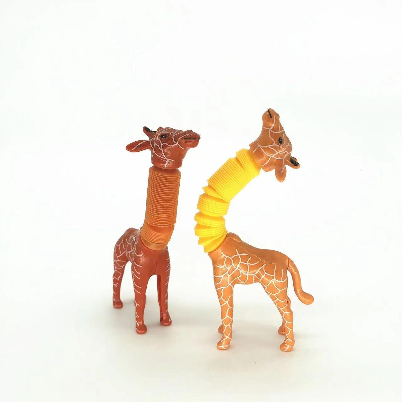 Giraffe Tubes Sensory Toys Novelty Spring Fidget Toy Stretch Tube Stress Relief Toy For Kid Birthday Gift Party Favors - Nioor