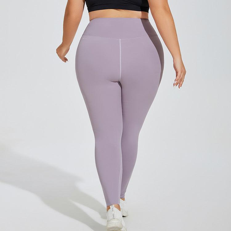 Plus Size Yoga Pants High Waist Hip Lift Seamless Cloud Sense Women's Fitness Exercise - Nioor