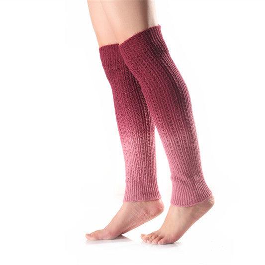 Warm Knitted Leg Gaurd Set Stockings - Nioor