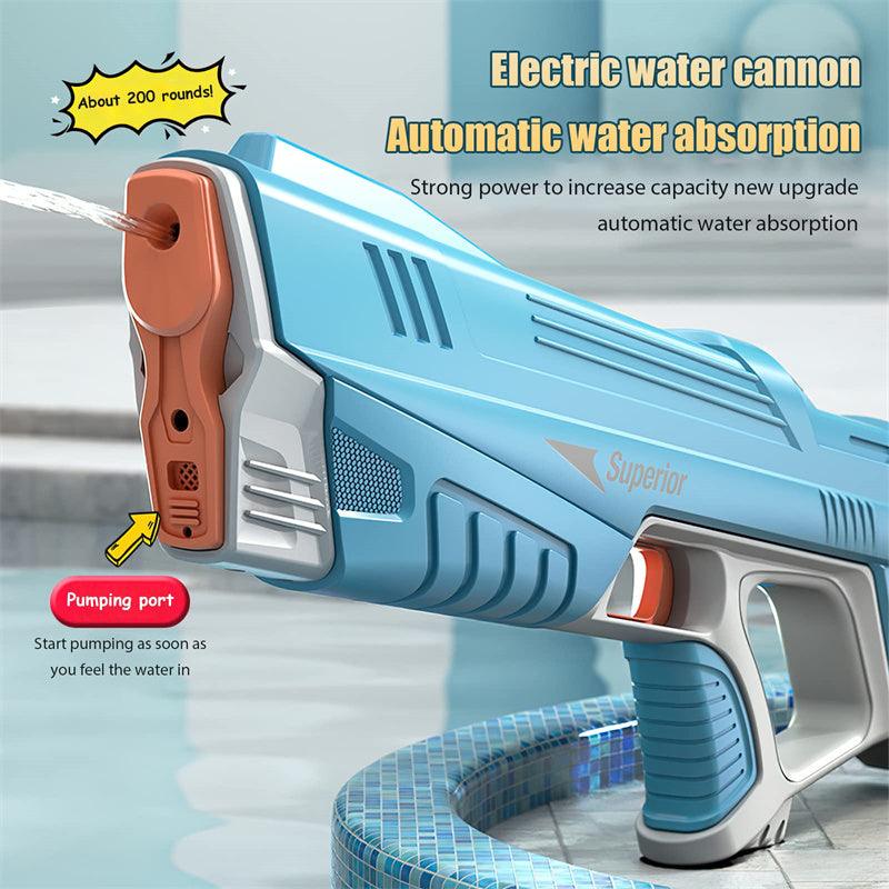 Summer Full Automatic Electric Water Gun Toy Induction Water Absorbing High-Tech Burst Water Gun Beach Outdoor Water Fight Toys - Nioor